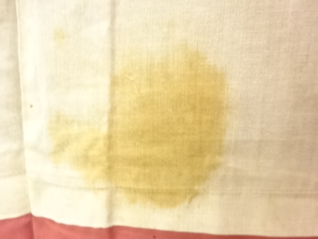  アンティーク　花模様織り出し銘仙着物